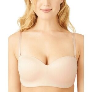 NWT Wacoal 38DD Staying Power Wireless Strapless Bra 854372 Beige 127341